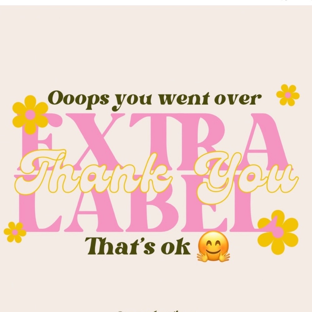 Extra postage Listing